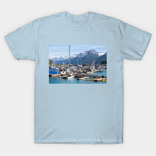 USA. Alaska. Seaport of Valdez city. T-Shirt by vadim19